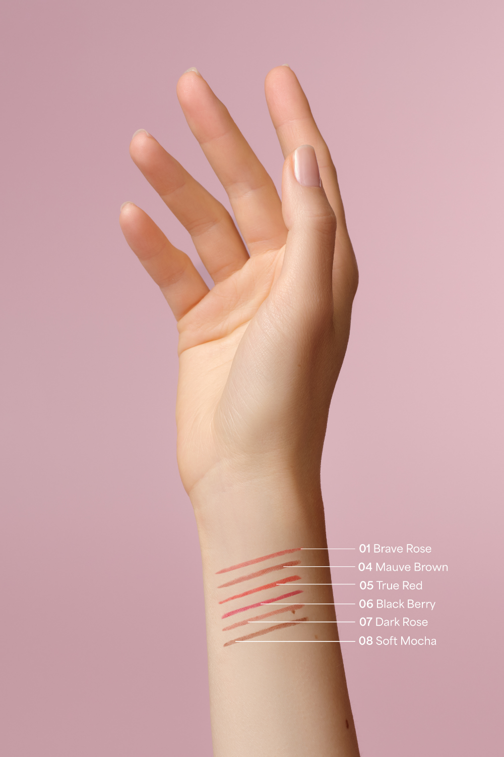 lavera Lip Contour -Soft Mocha 08- during application