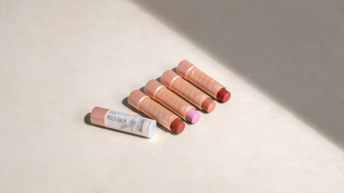 Range der lavera Multi Balms nebeneinander