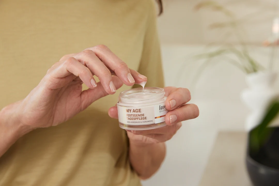 My Age Firming Day Cream in use