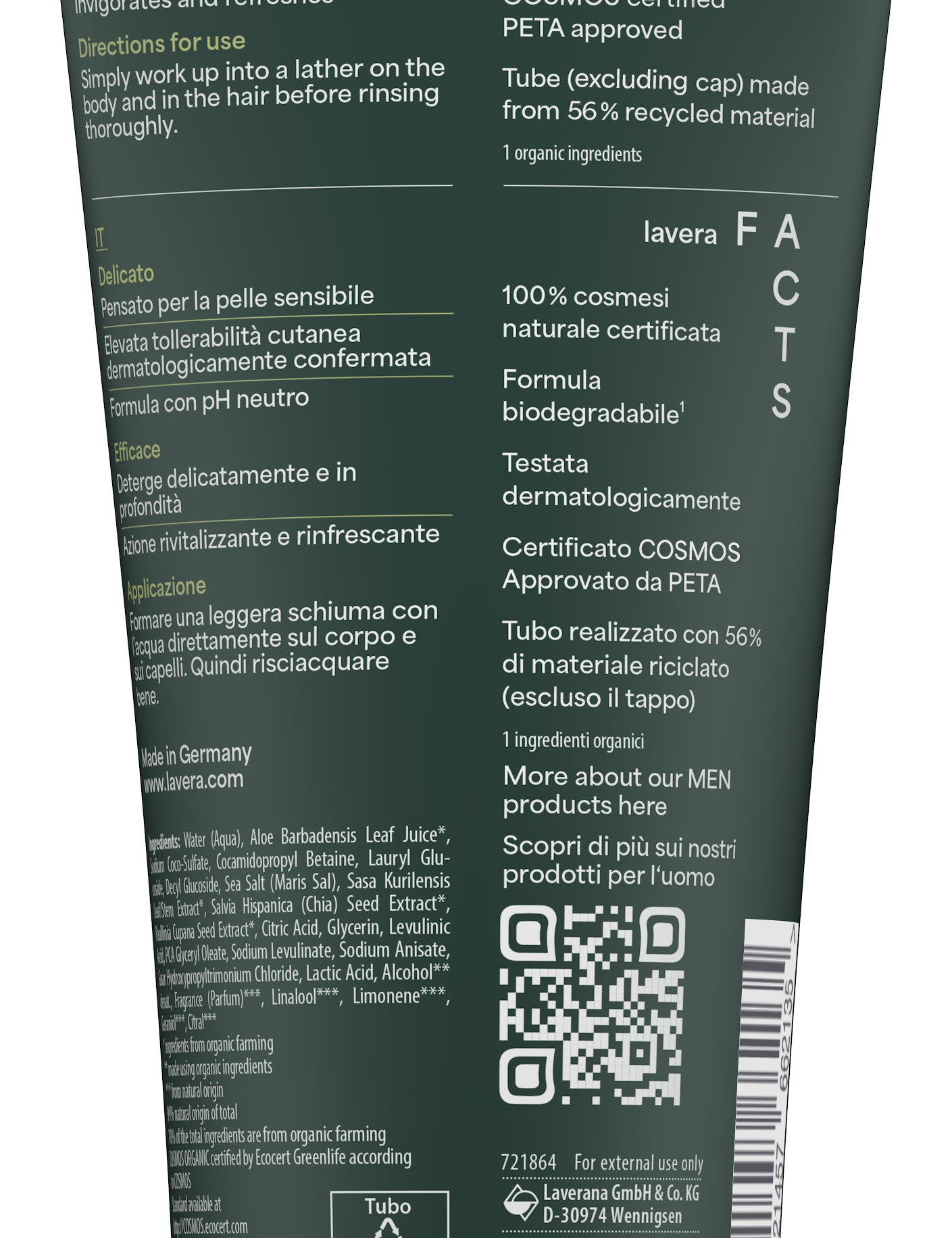 lavera Men sensitive 3in1 Shower Gel