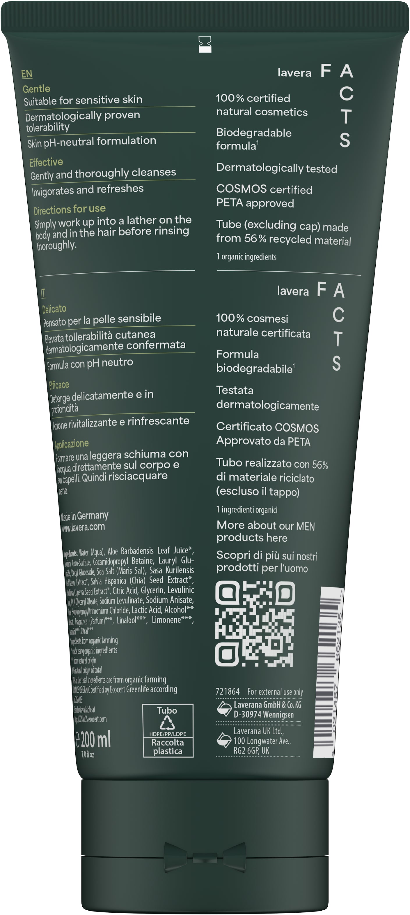 lavera Men sensitive 3in1 Shower Gel