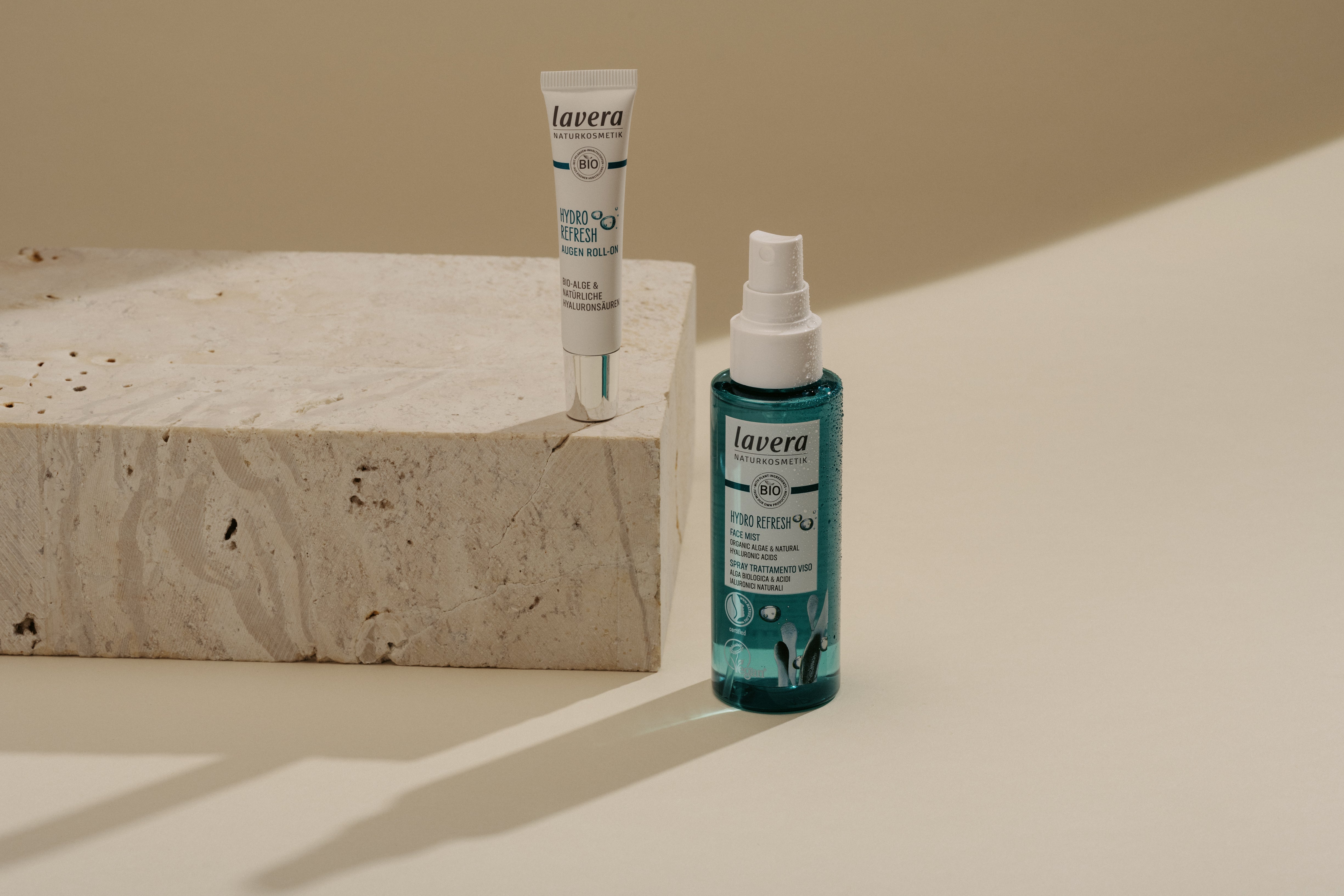 Hydro Refresh Spray und Augen Roll on