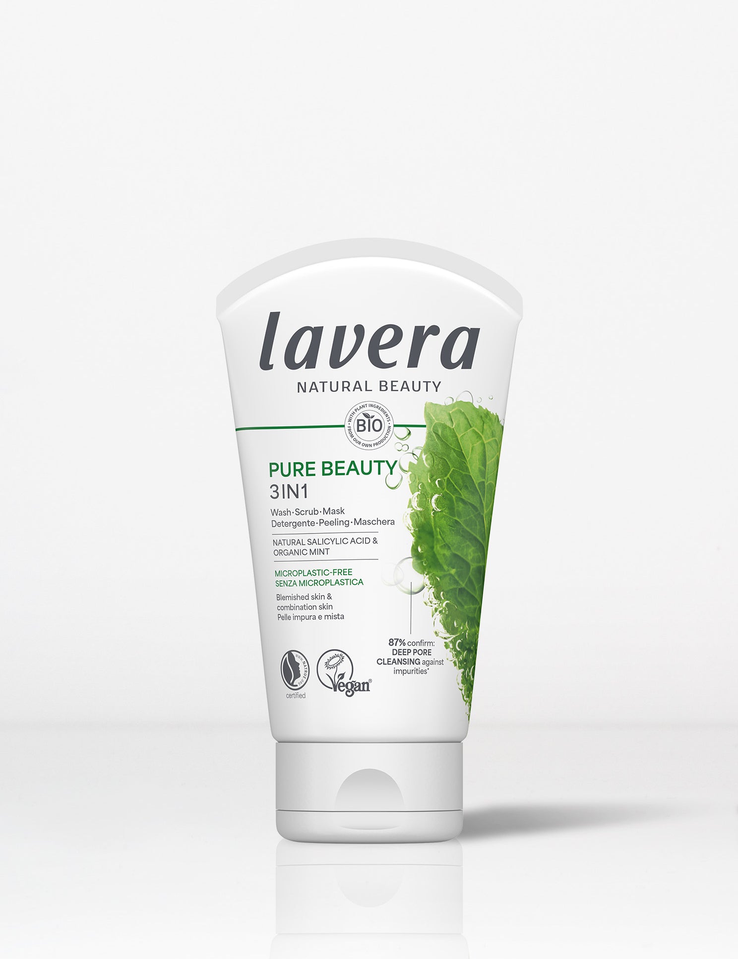 lavera Pure Beauty 3in1 Wash Scrub Mask