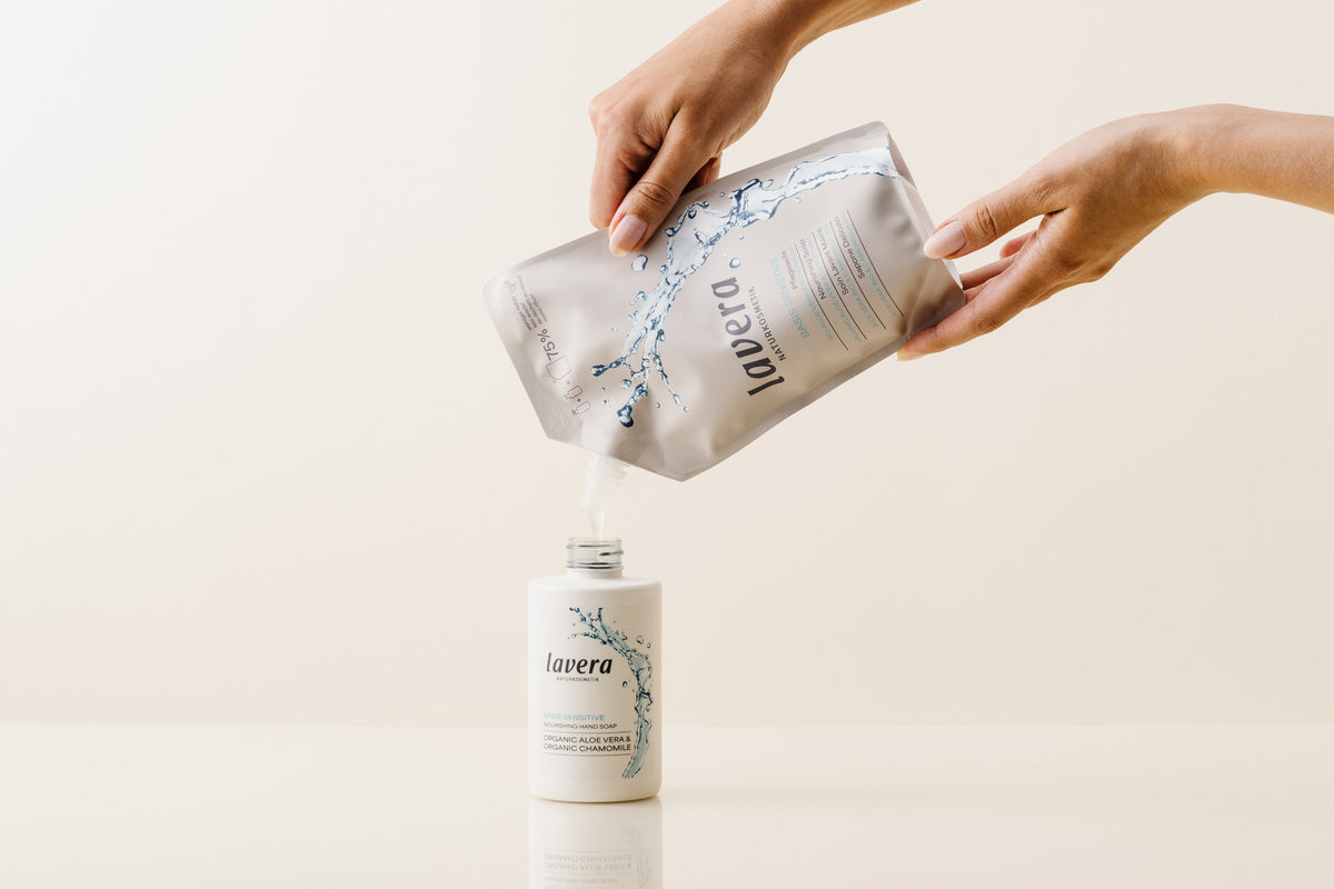 basis sensitive soap refill pouch