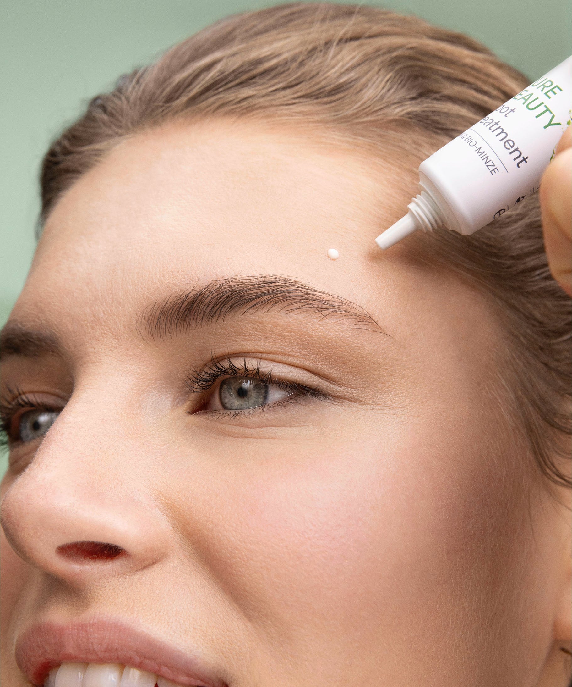 lavera Pure Beauty Spot Treatment during application
