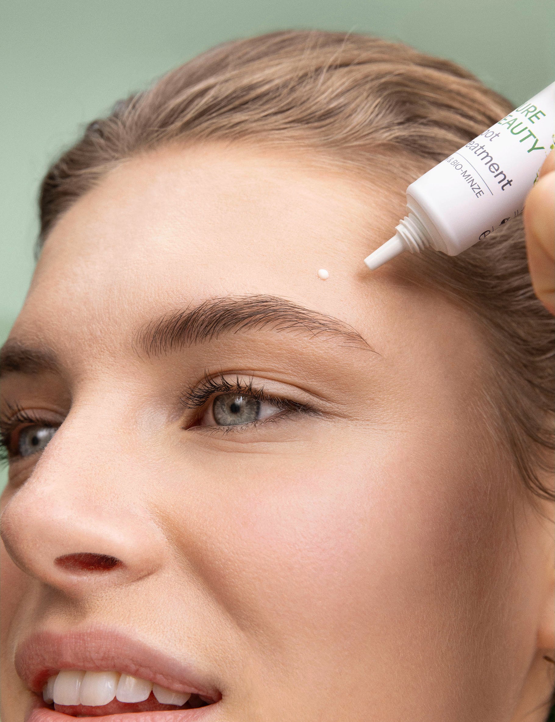 lavera Pure Beauty Spot Treatment during application