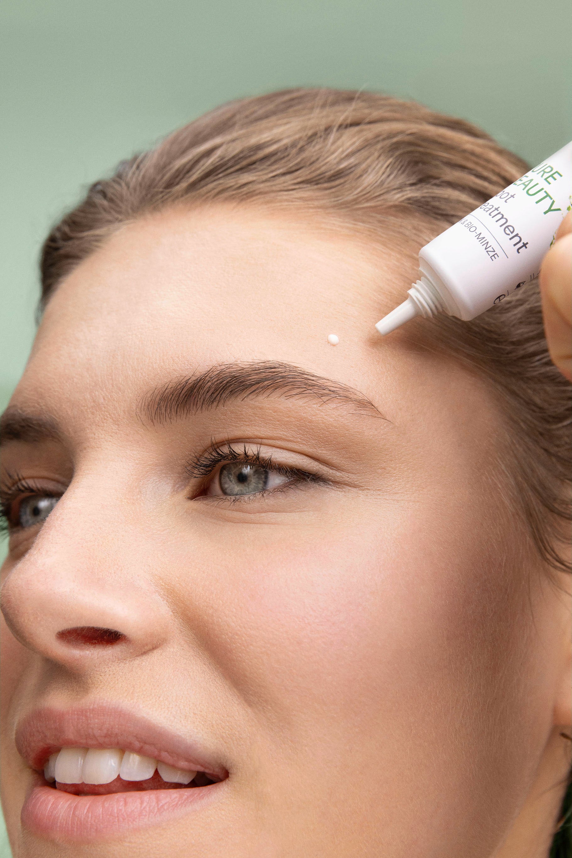 lavera Pure Beauty Spot Treatment during application