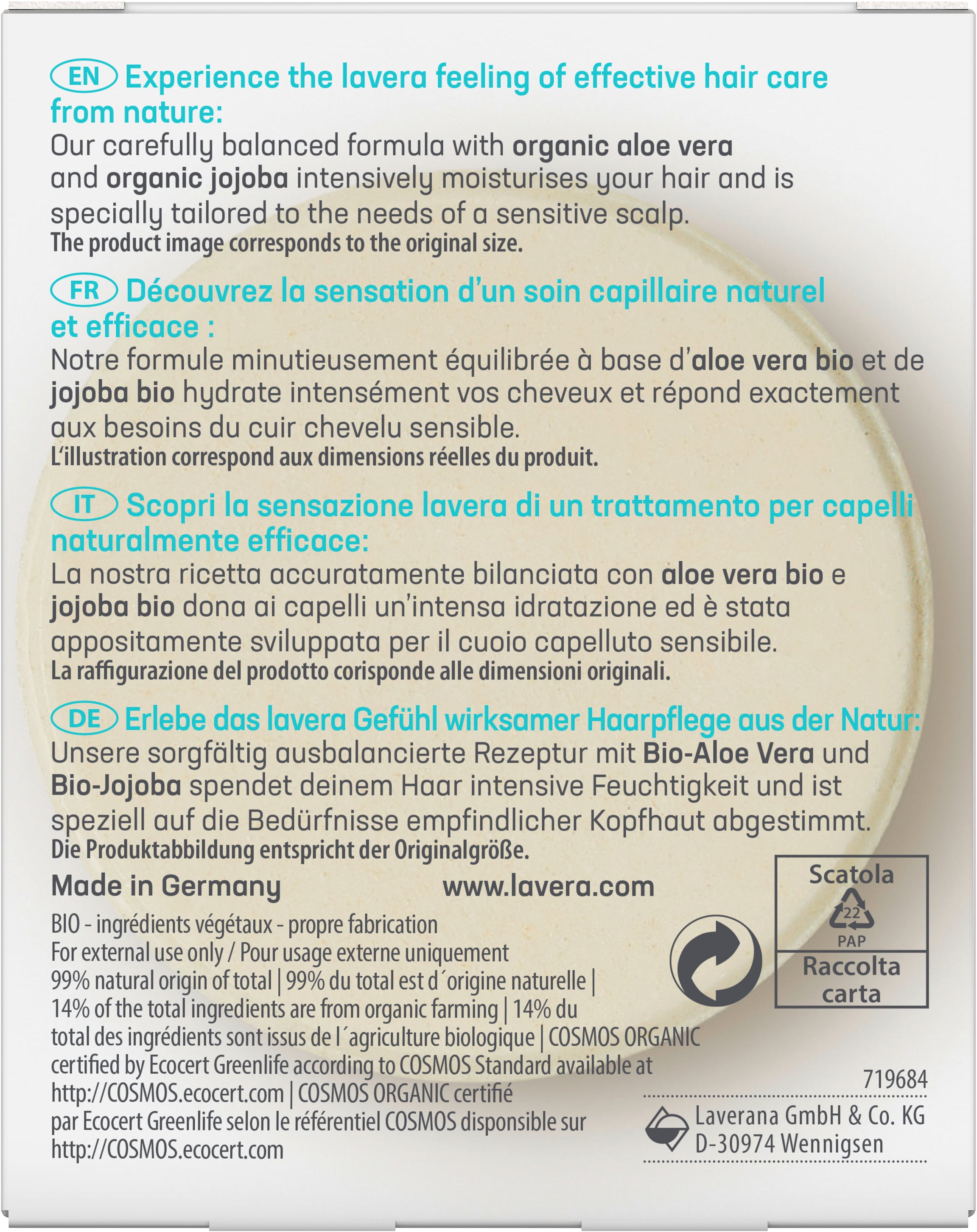 lavera Festes Pflegeshampoo basis sensitive Feuchtigkeit & Pflege