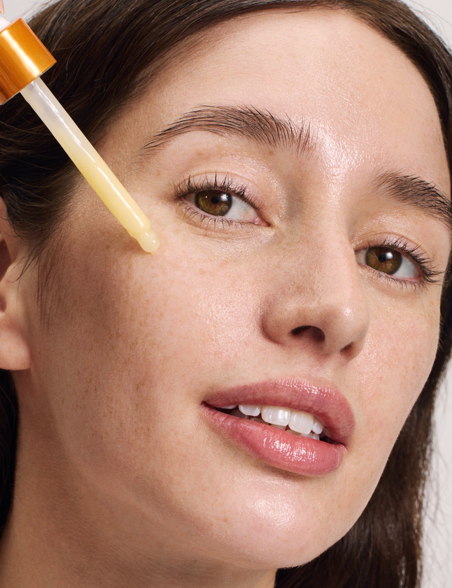 lavera Glow By Nature Vitamin C Boost Serum during application