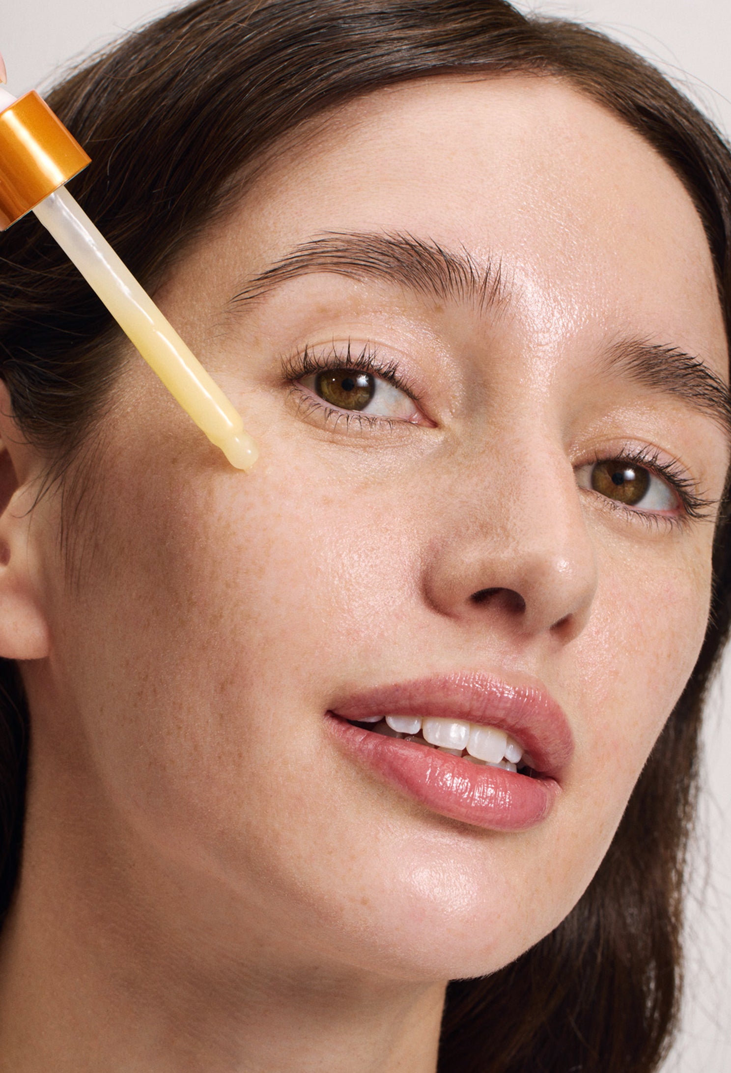 lavera Glow By Nature Vitamin C Boost Serum during application