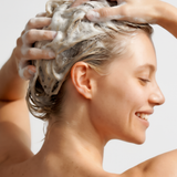lavera Shampoo Repair & Protect during application