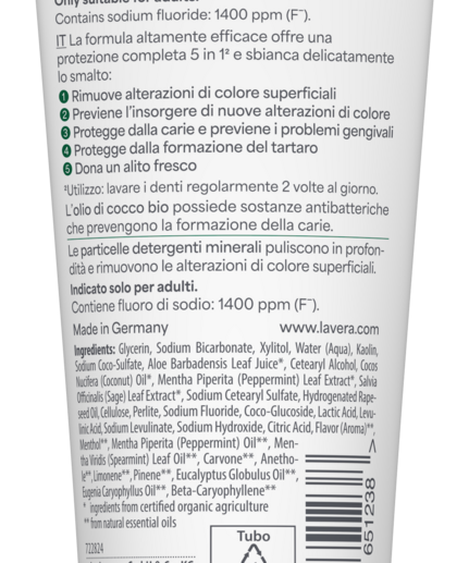 lavera Toothpaste Sensitive Whitening