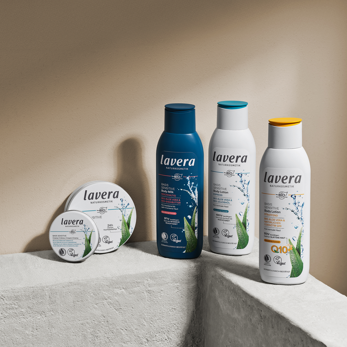 lavera basis sensitive Bodylotions und Cremes