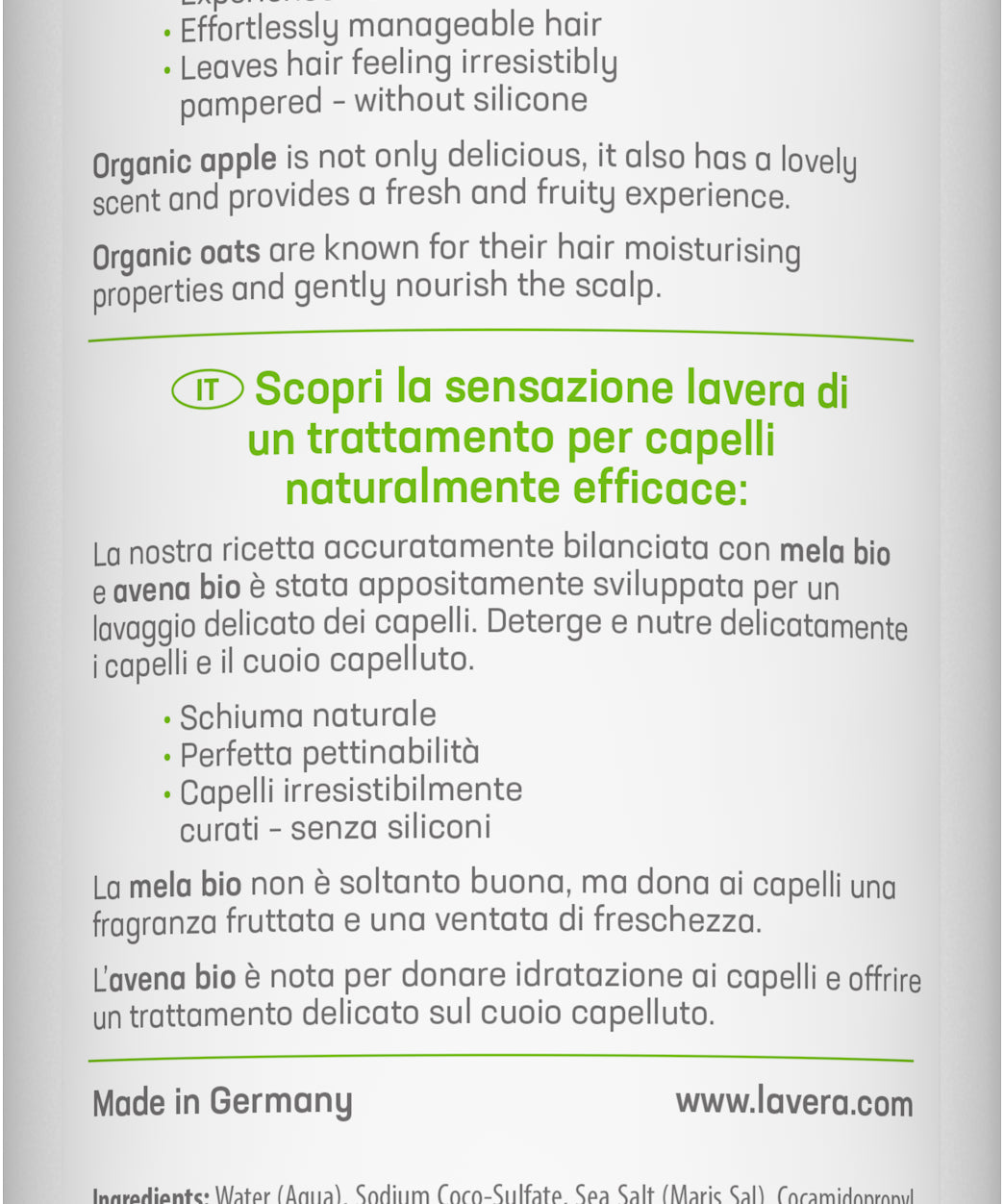 lavera Pflegeshampoo Family