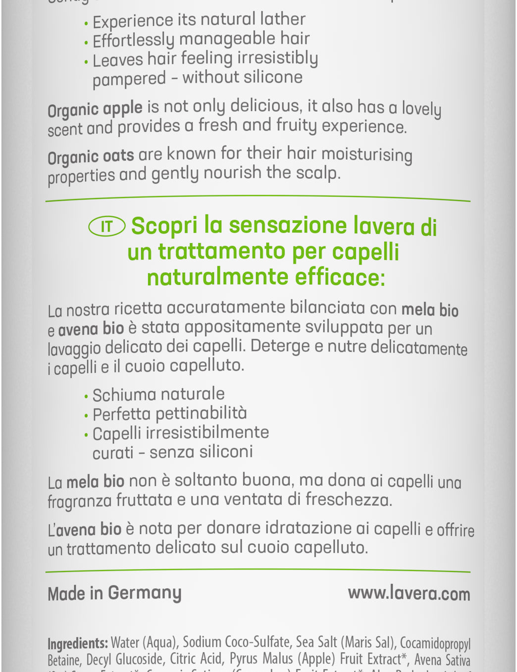 lavera Pflegeshampoo Family