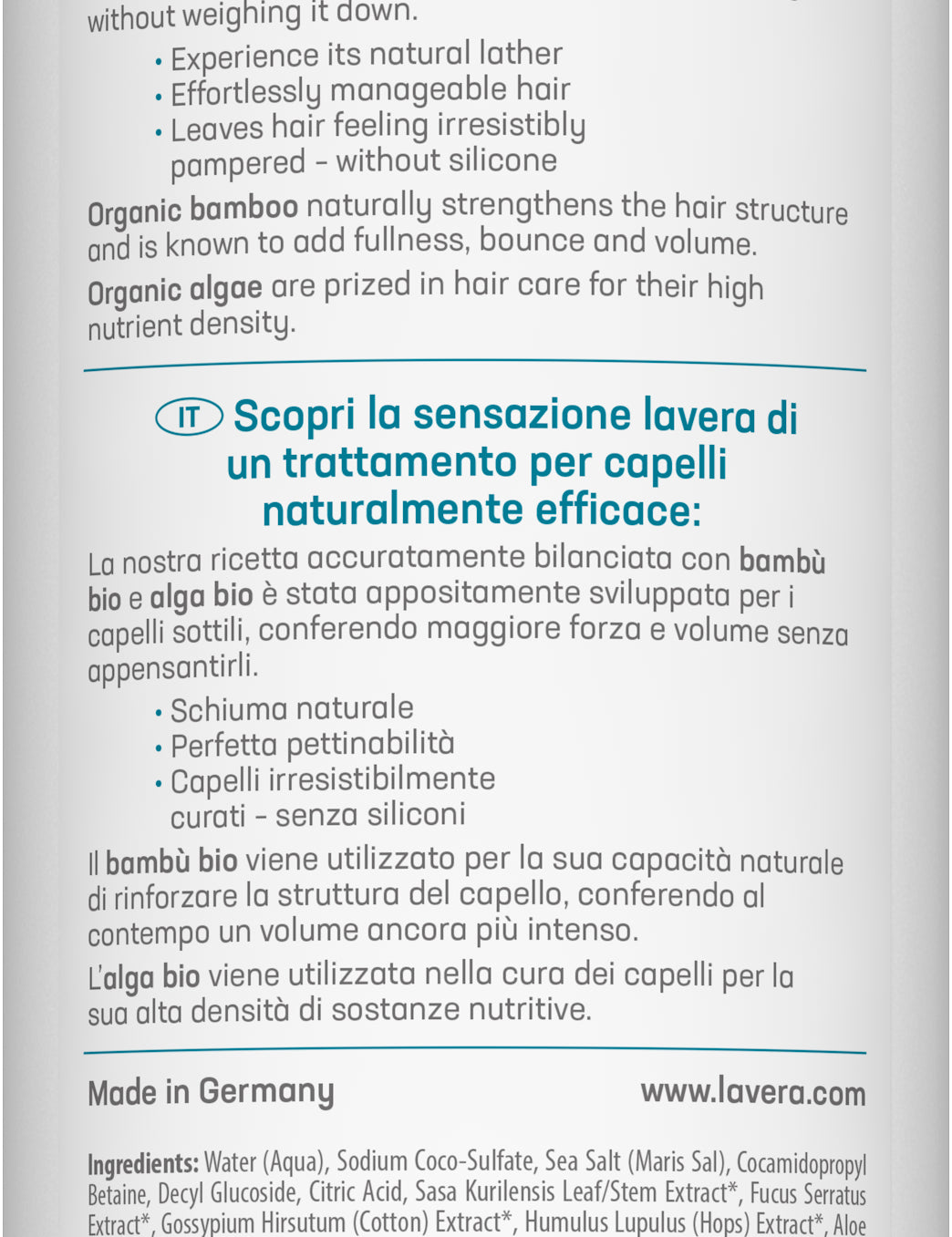 lavera Shampoo Volume & Strength