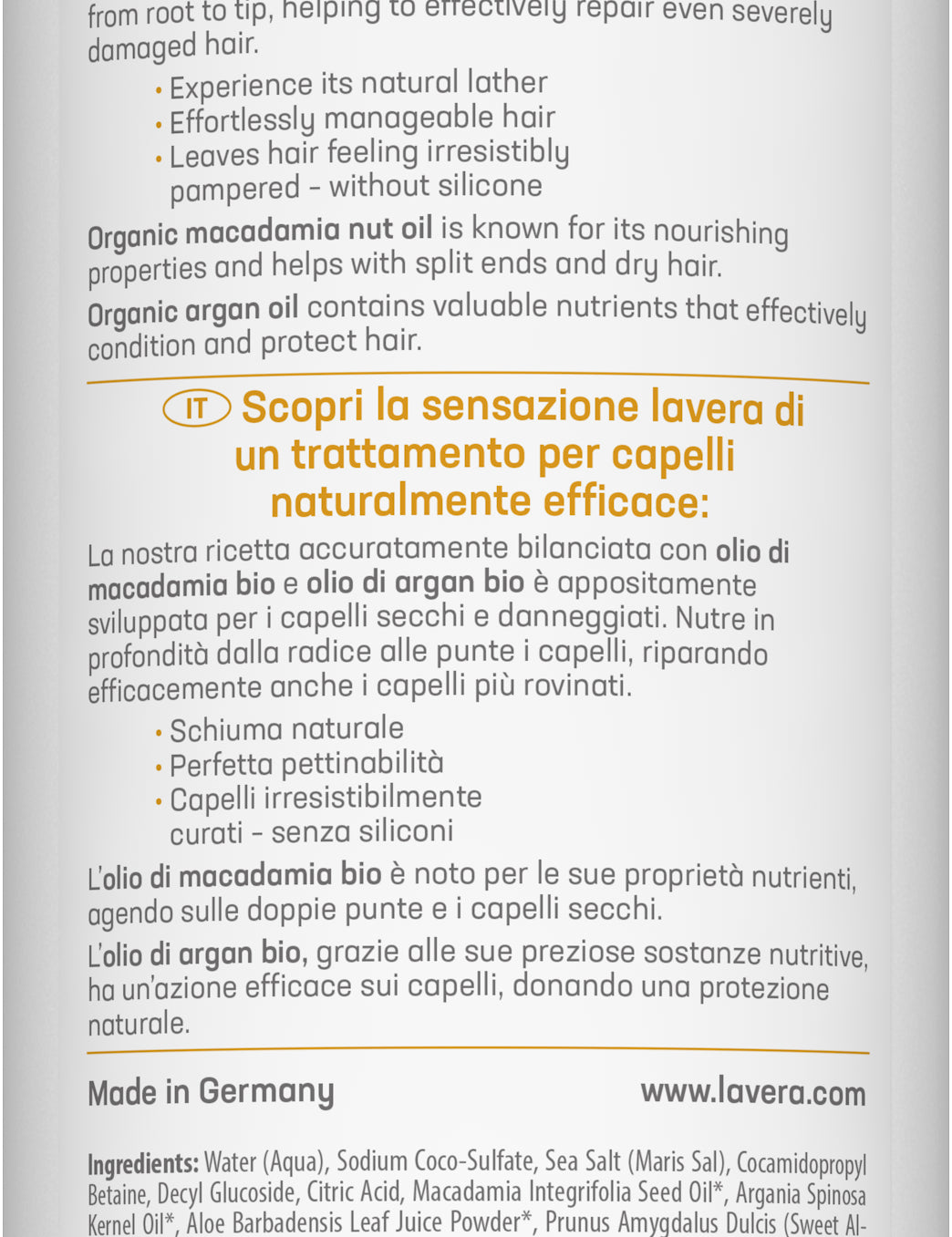 lavera Pflegeshampoo Repair & Tiefenpflege