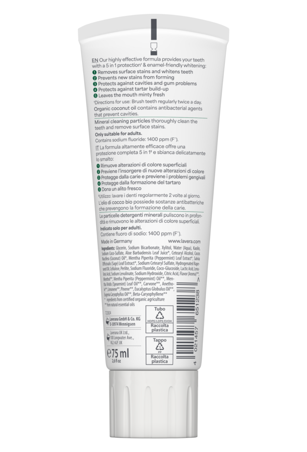 lavera Toothpaste Sensitive Whitening