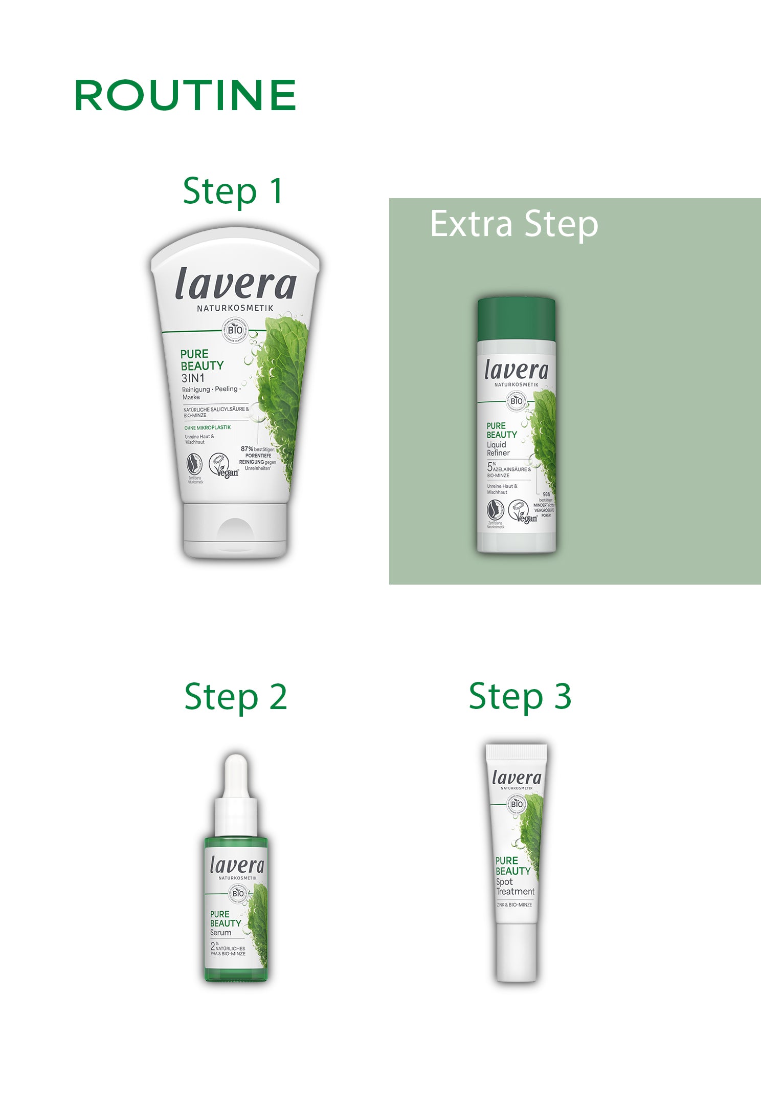 lavera Pure Beauty 3in1 Wash Scrub Mask