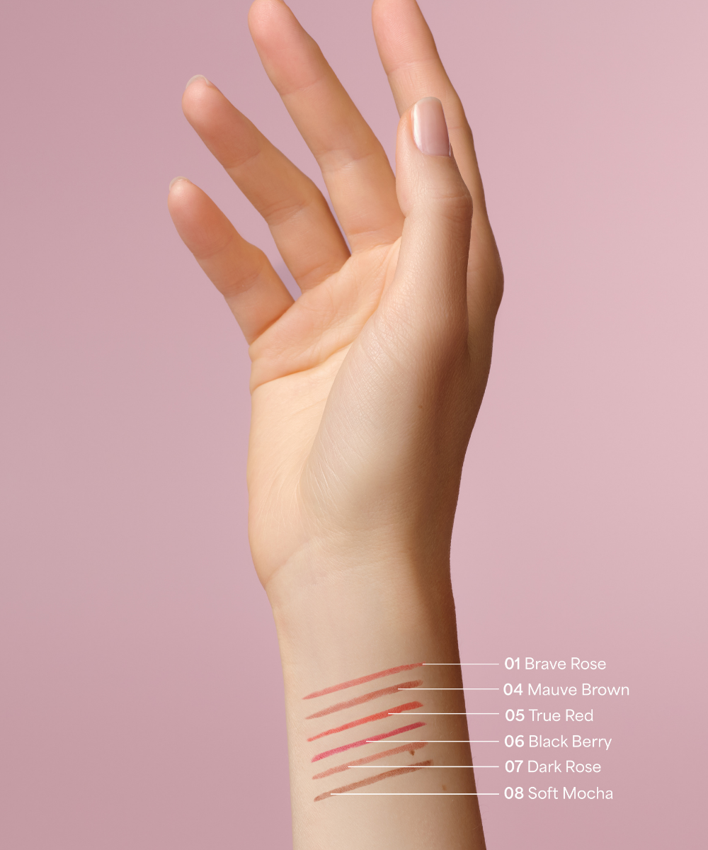 lavera Lip Contour -Dark Rose 07- during application