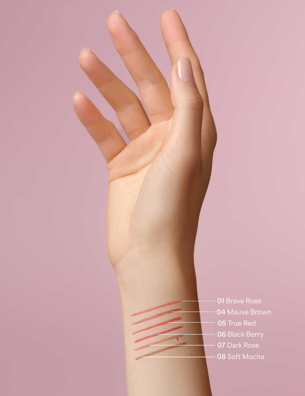 lavera Lip Contour -Dark Rose 07- during application