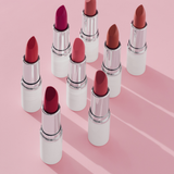 lavera Cream Glow Lipstick -Berry Red 10- during application