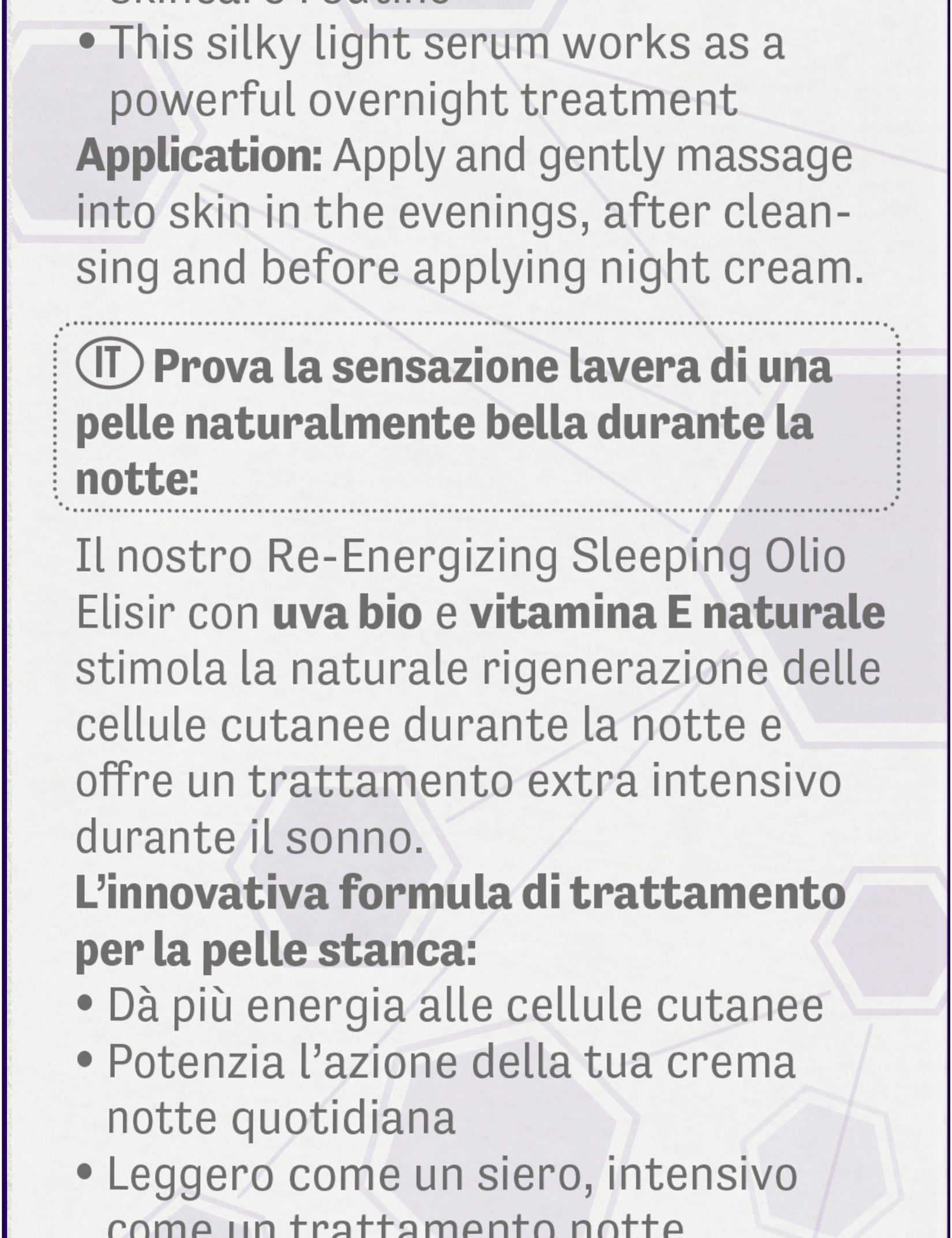 lavera Re-Energizing Sleeping Oil Elixir