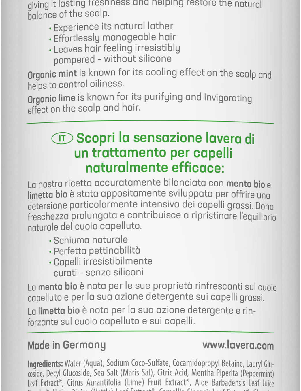 lavera Shampoo Freshness & Balance