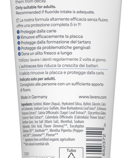 lavera Toothpaste Complete Care Fluoride-Free