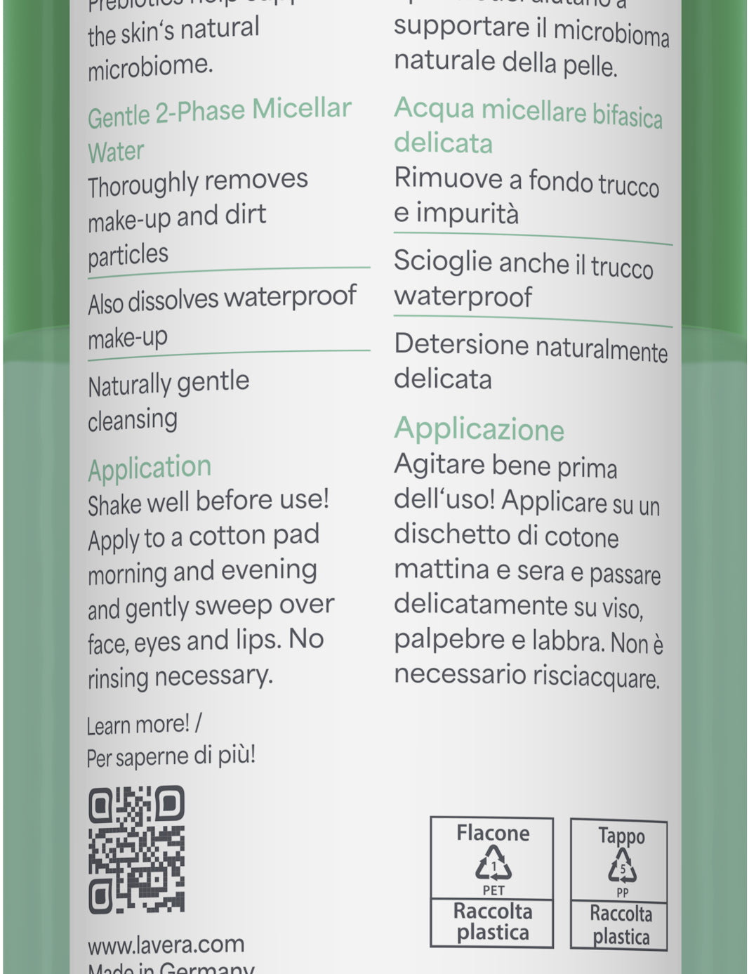 lavera 2-Phase micellar water
