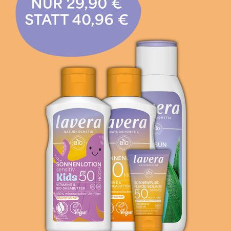 Family-Bundle mit vier Sonnenprodukten