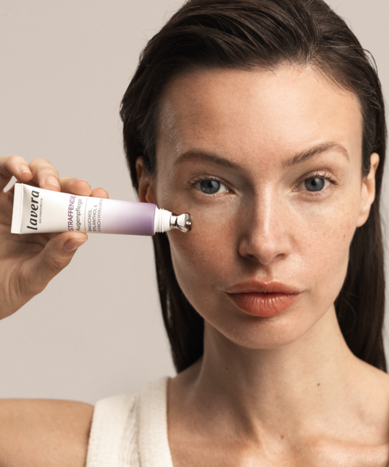 lavera Firming Eye Cream  during application