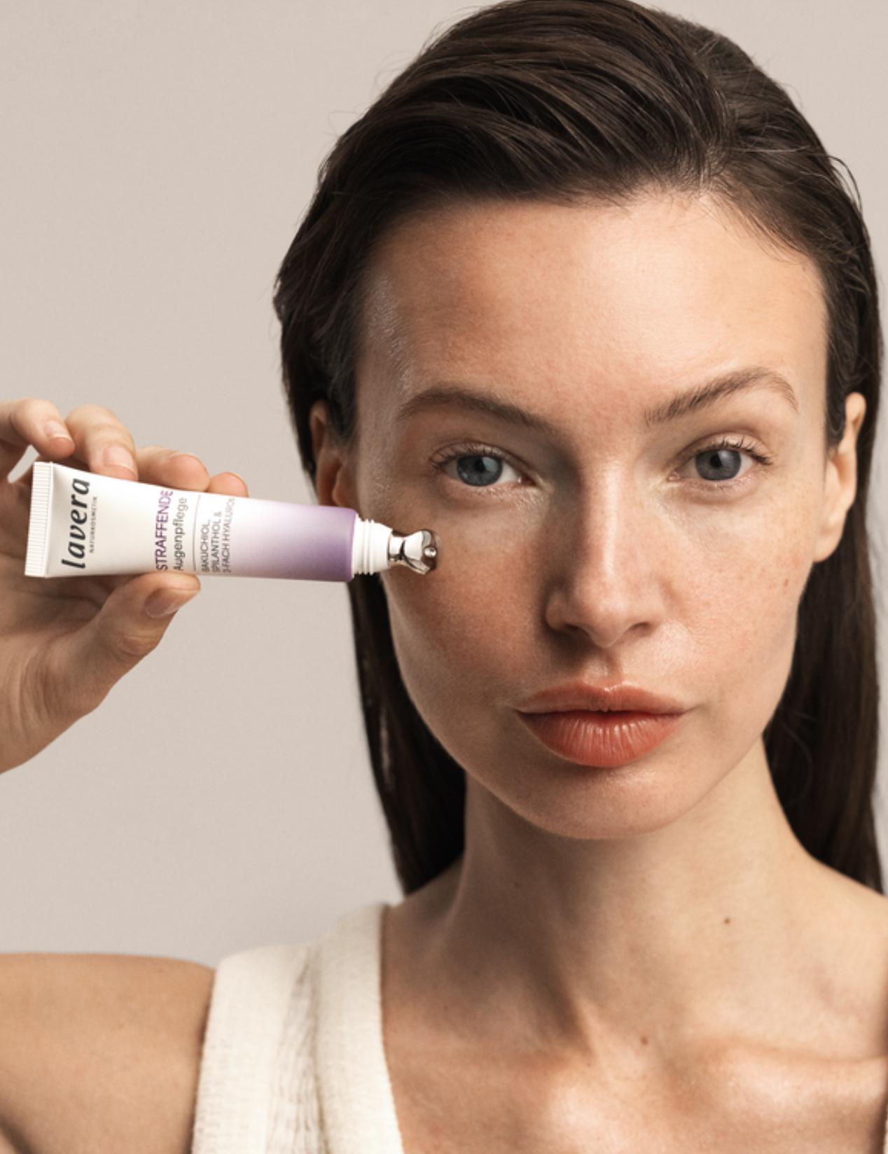 lavera Firming Eye Cream  during application