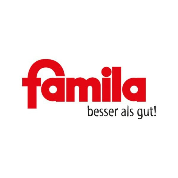 famila Logo mit Slogan „besser als gut!“