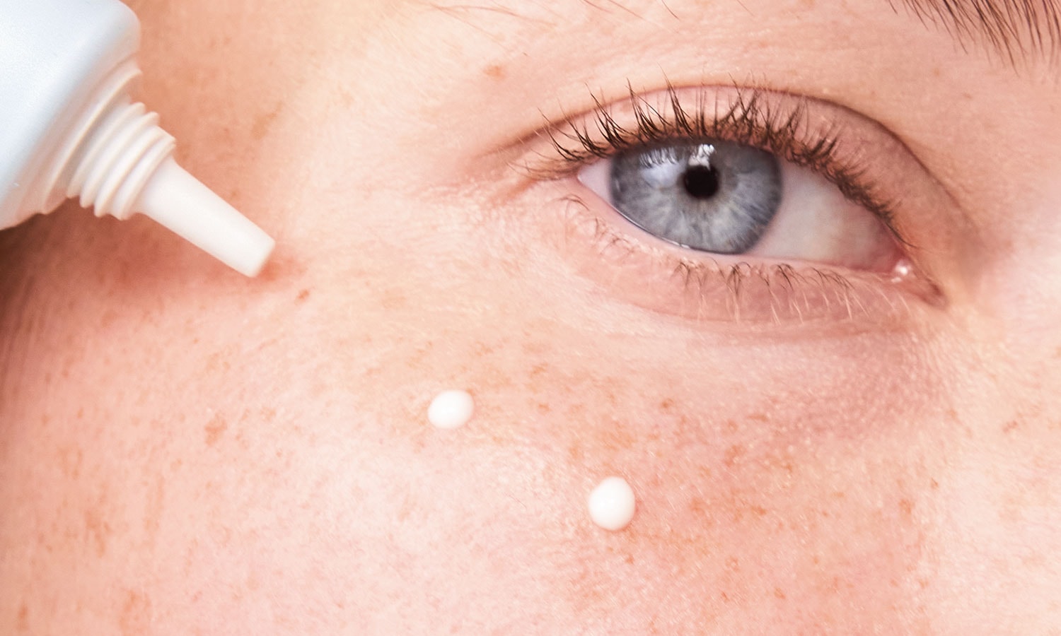 basis sensitive eye cream is applied to the cheek basis sensitive eye cream is applied to the cheek