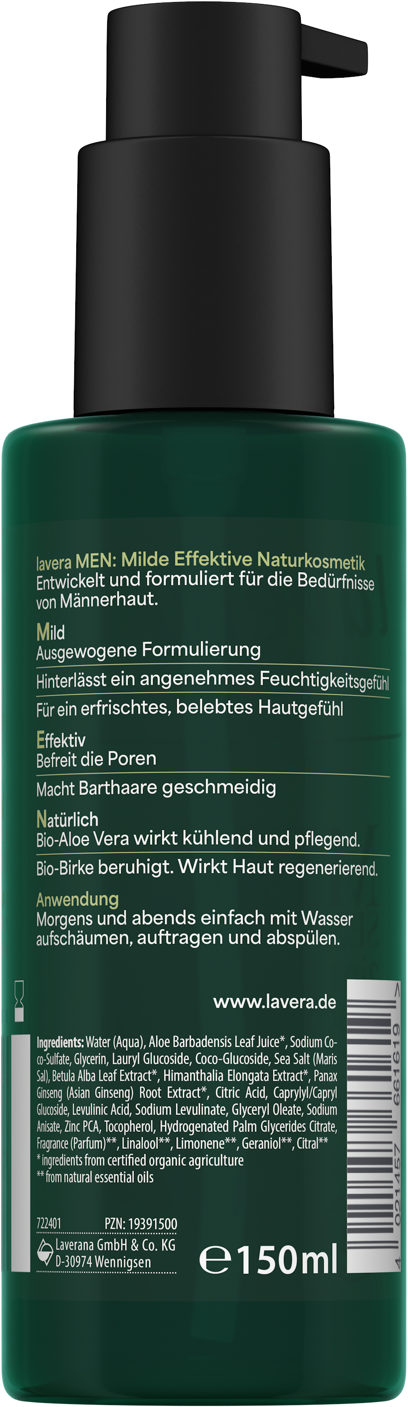 Men sensitive 2in1 Gesichtswaschgel
