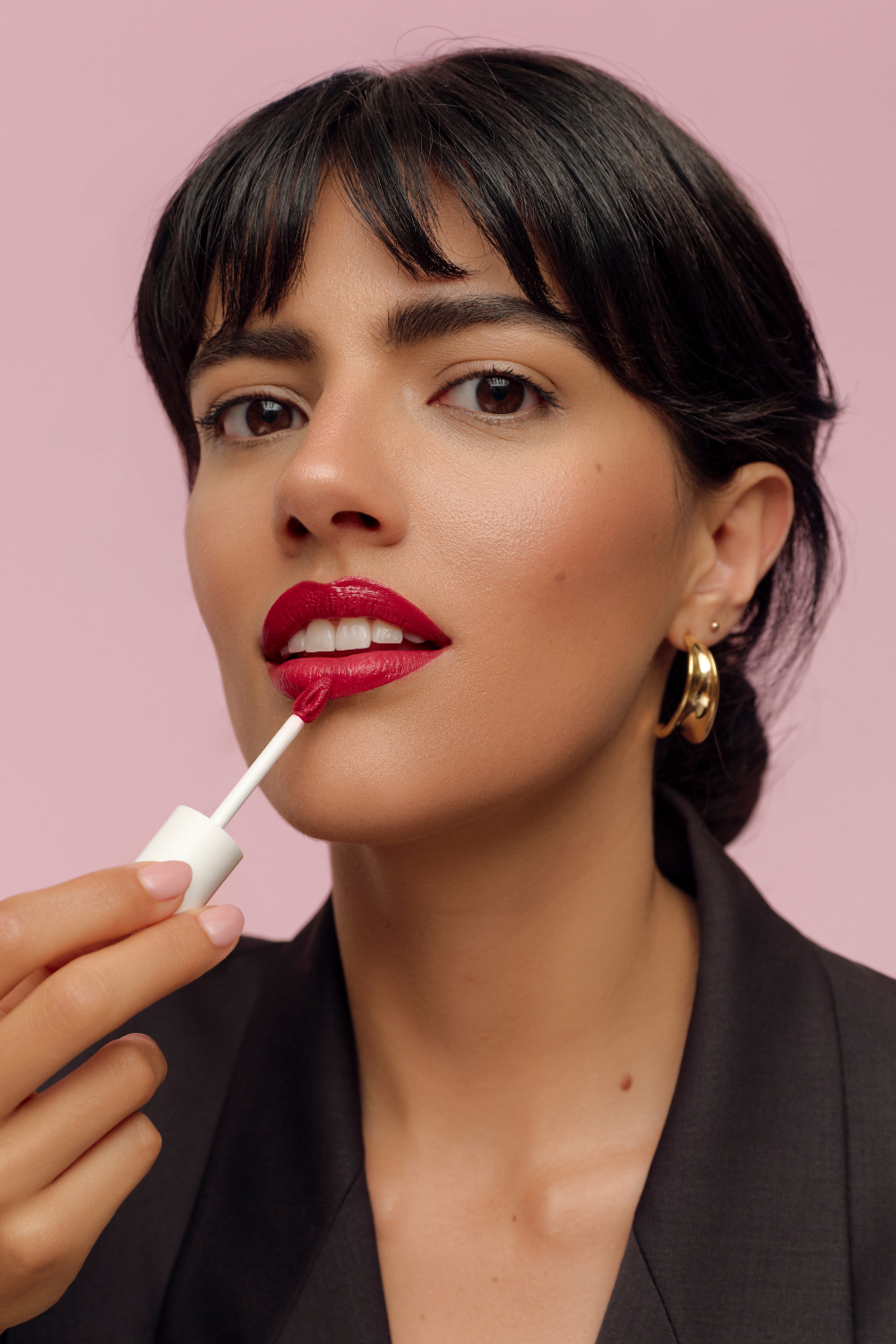 Pure Satin Liquid Lipstick -Poppy Red 01-