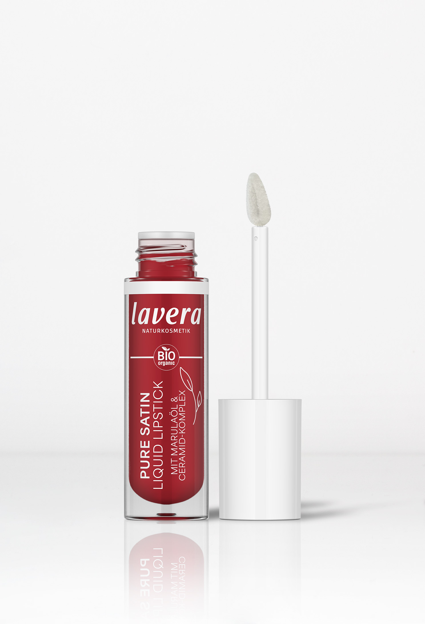 Pure Satin Liquid Lipstick -Poppy Red 01-