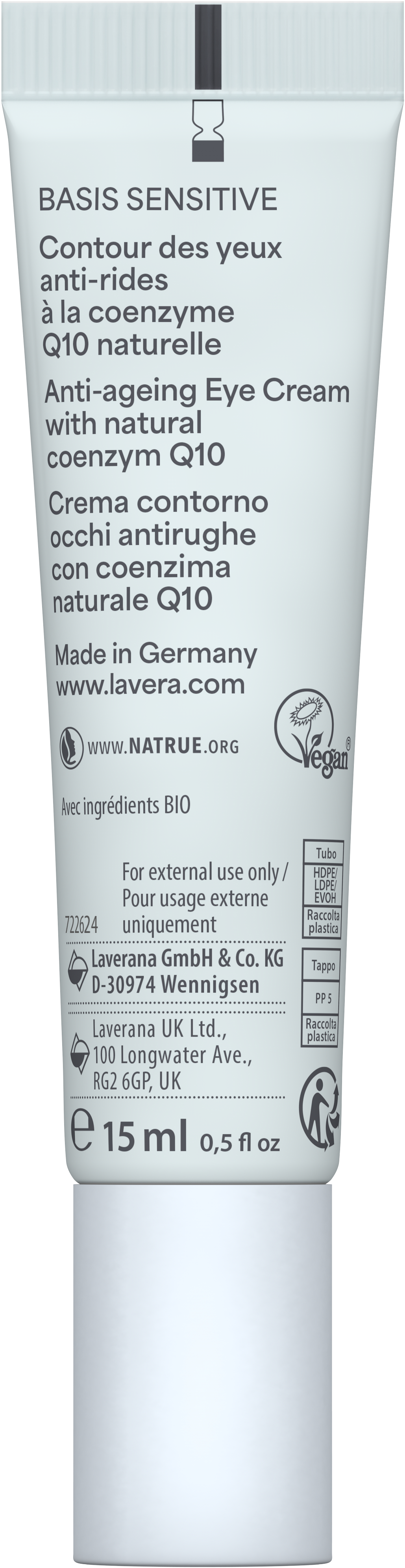 basis sensitive Anti-Falten Augencreme Q10