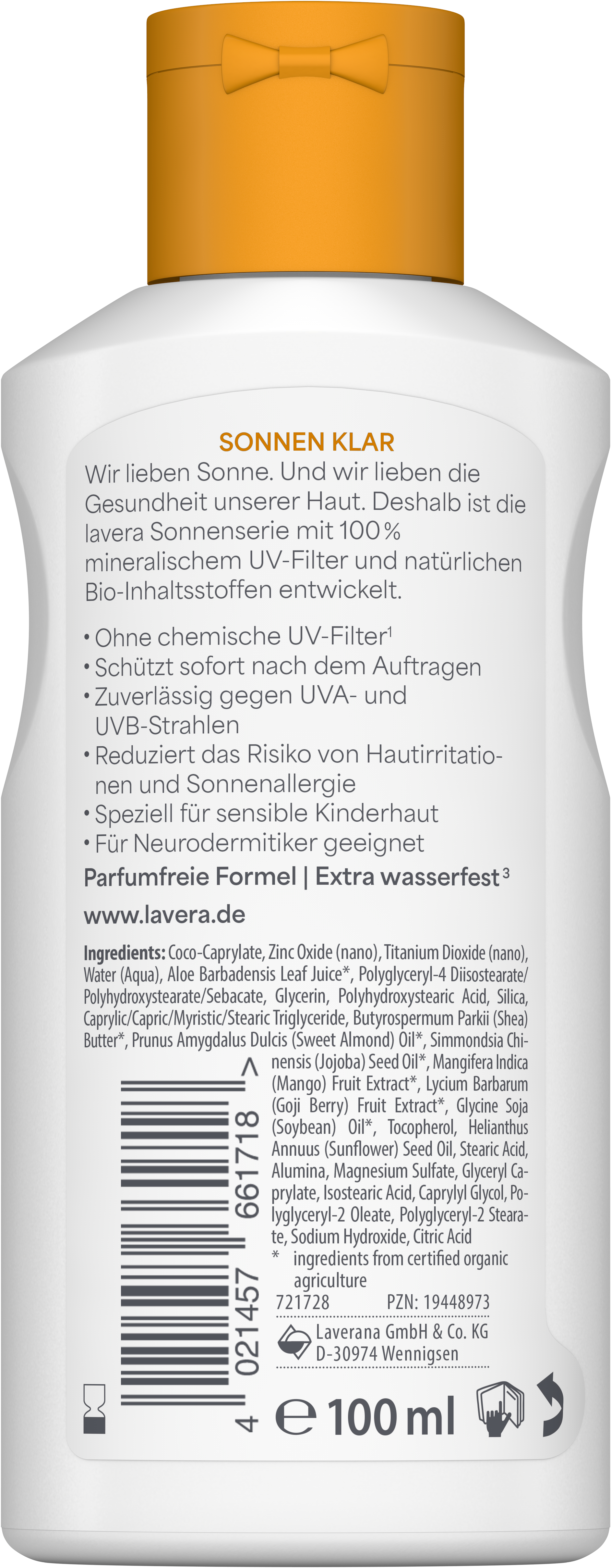 Sonnenlotion Sensitiv Kids LSF 50