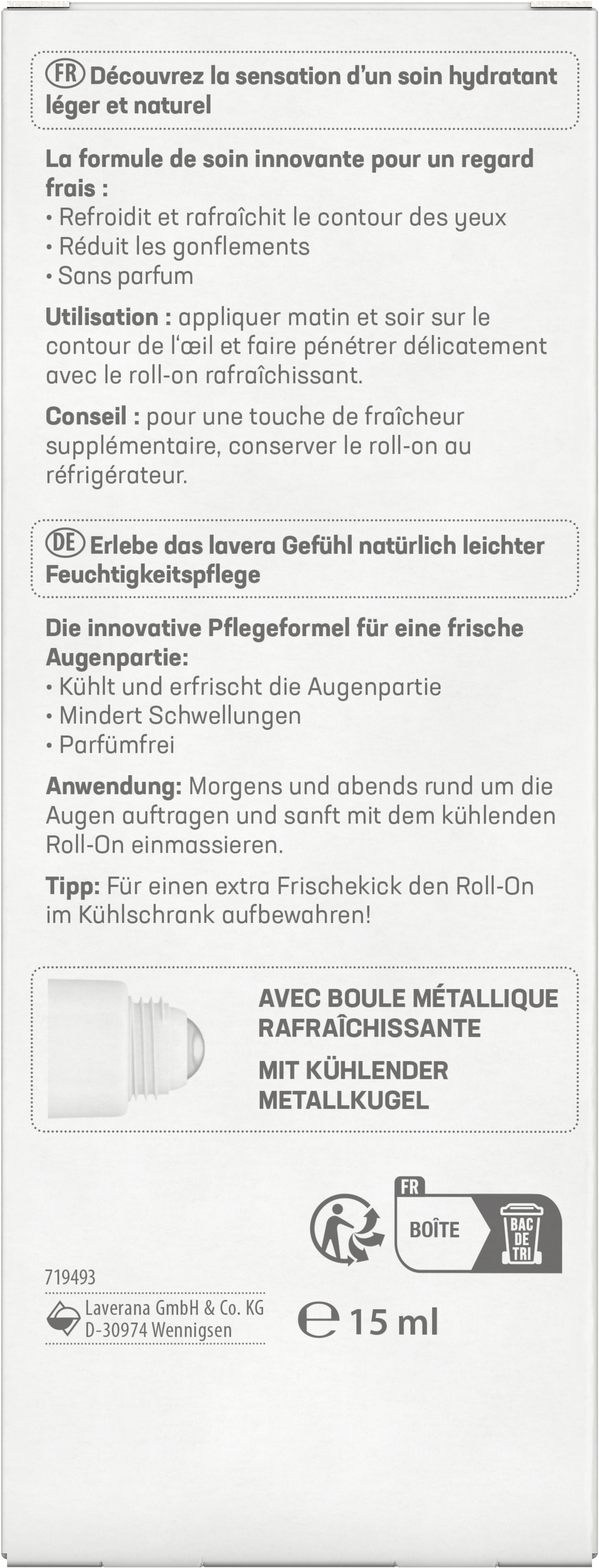 Hydro Refresh Roll-On Contour Des Yeux (DLUO 01.04.2026)