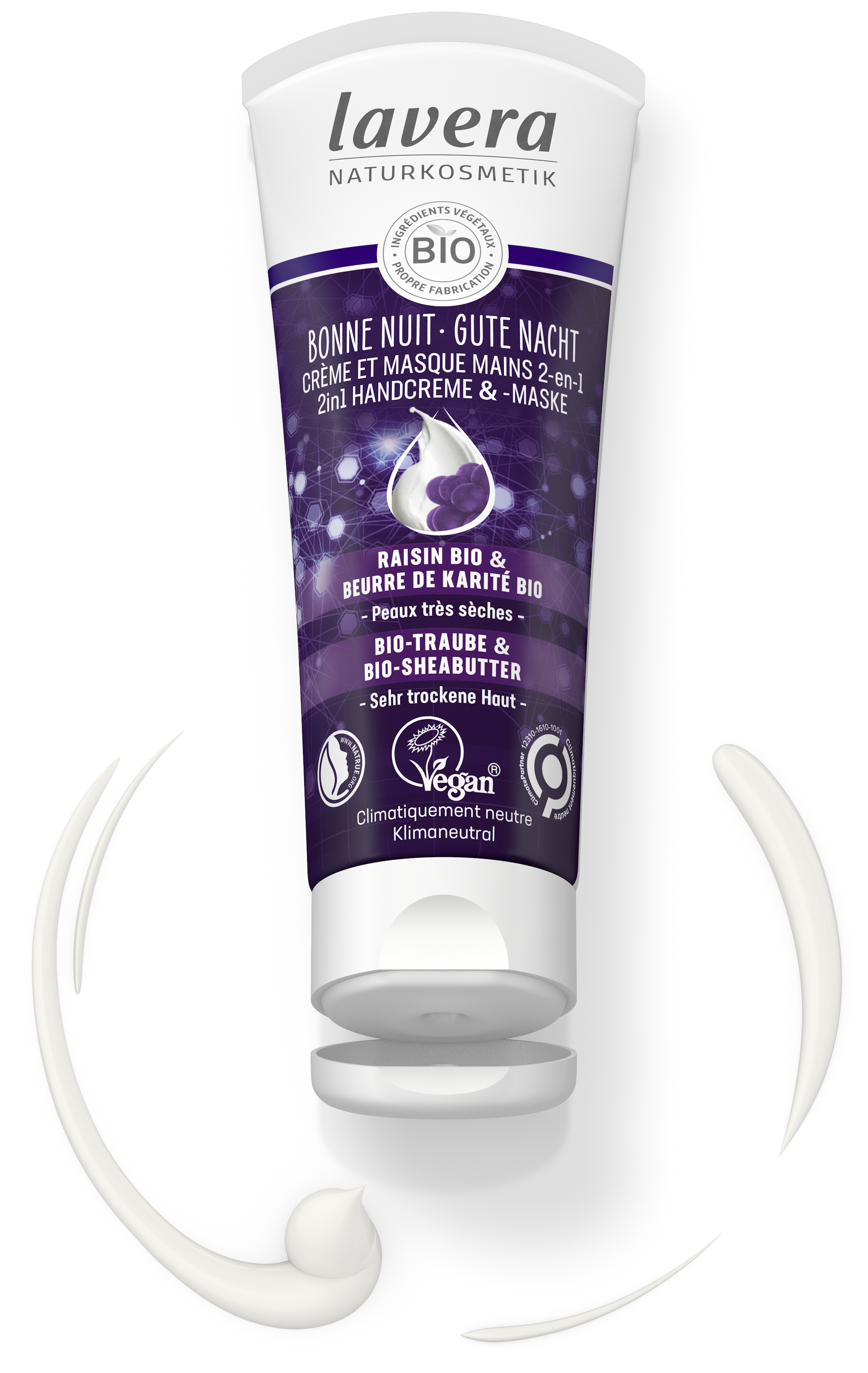 Bonne Nuit Crème et Masque Mains 2-en-1