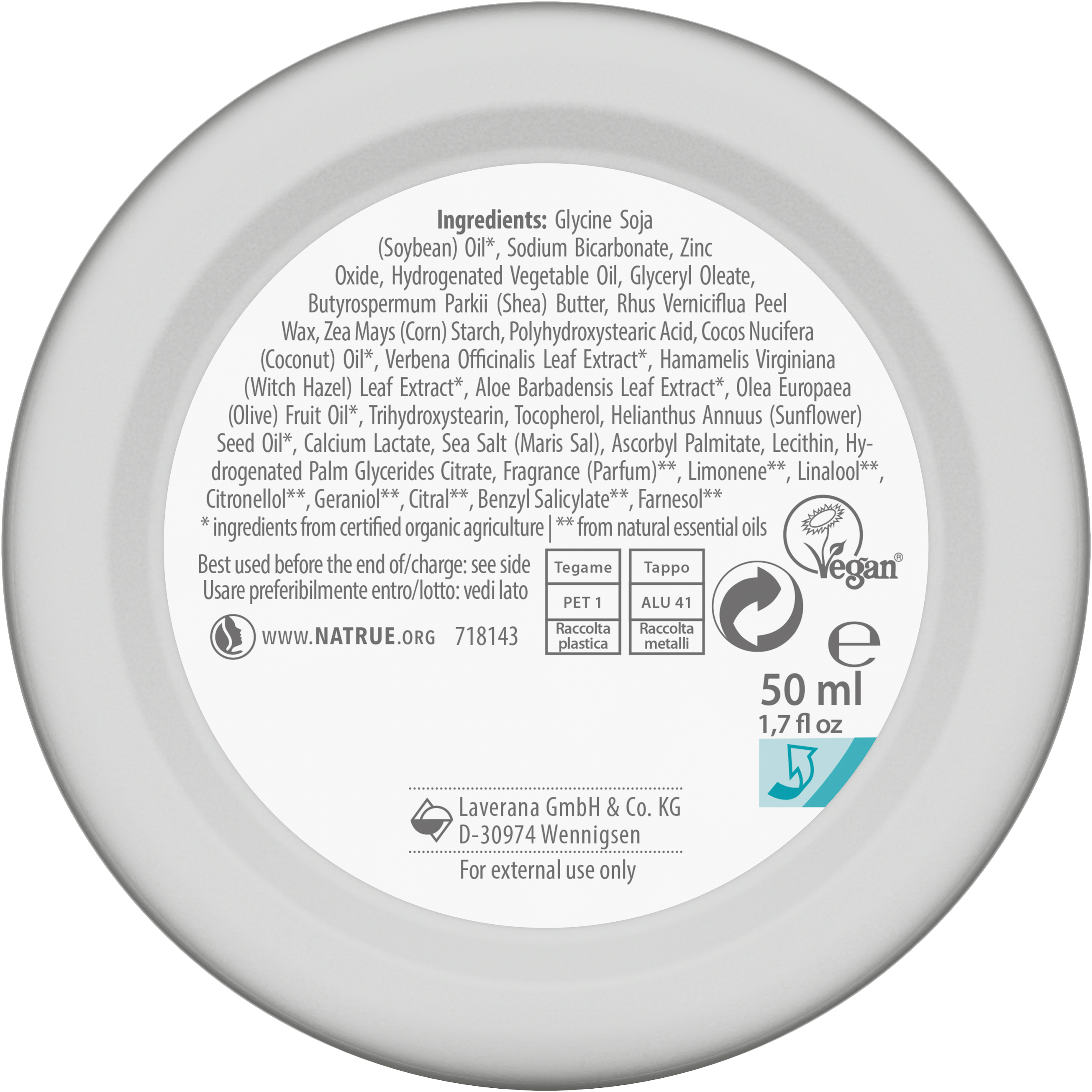 Deo Creme basis sensitive NATURAL & SENSITIVE